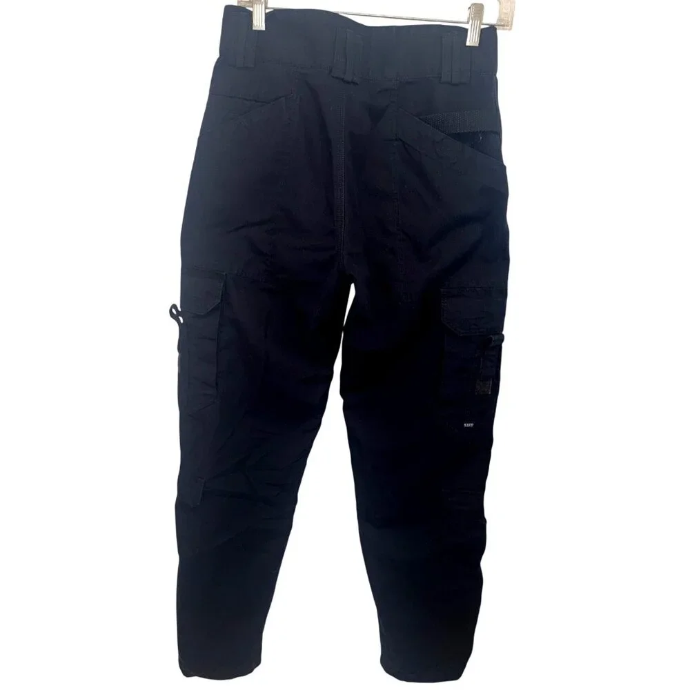 5.11 Tactical Navy Blue Cargo Pants W/ Multiple Pockets Womens/Mens 30X36 Combat